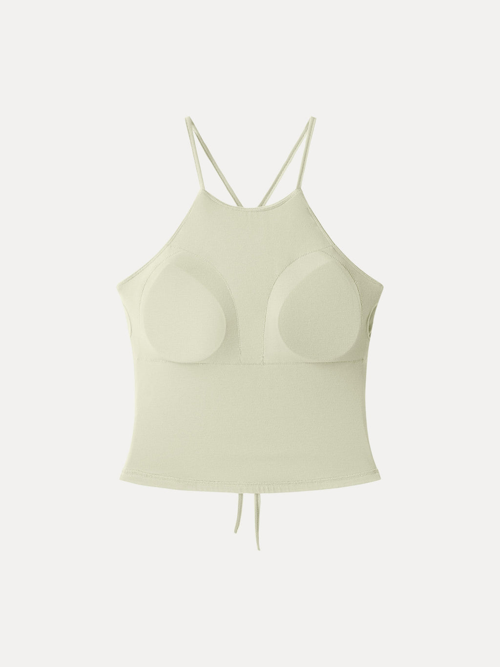 OGLmove Women's Tie Back Bandless Crop Bra Tank Top