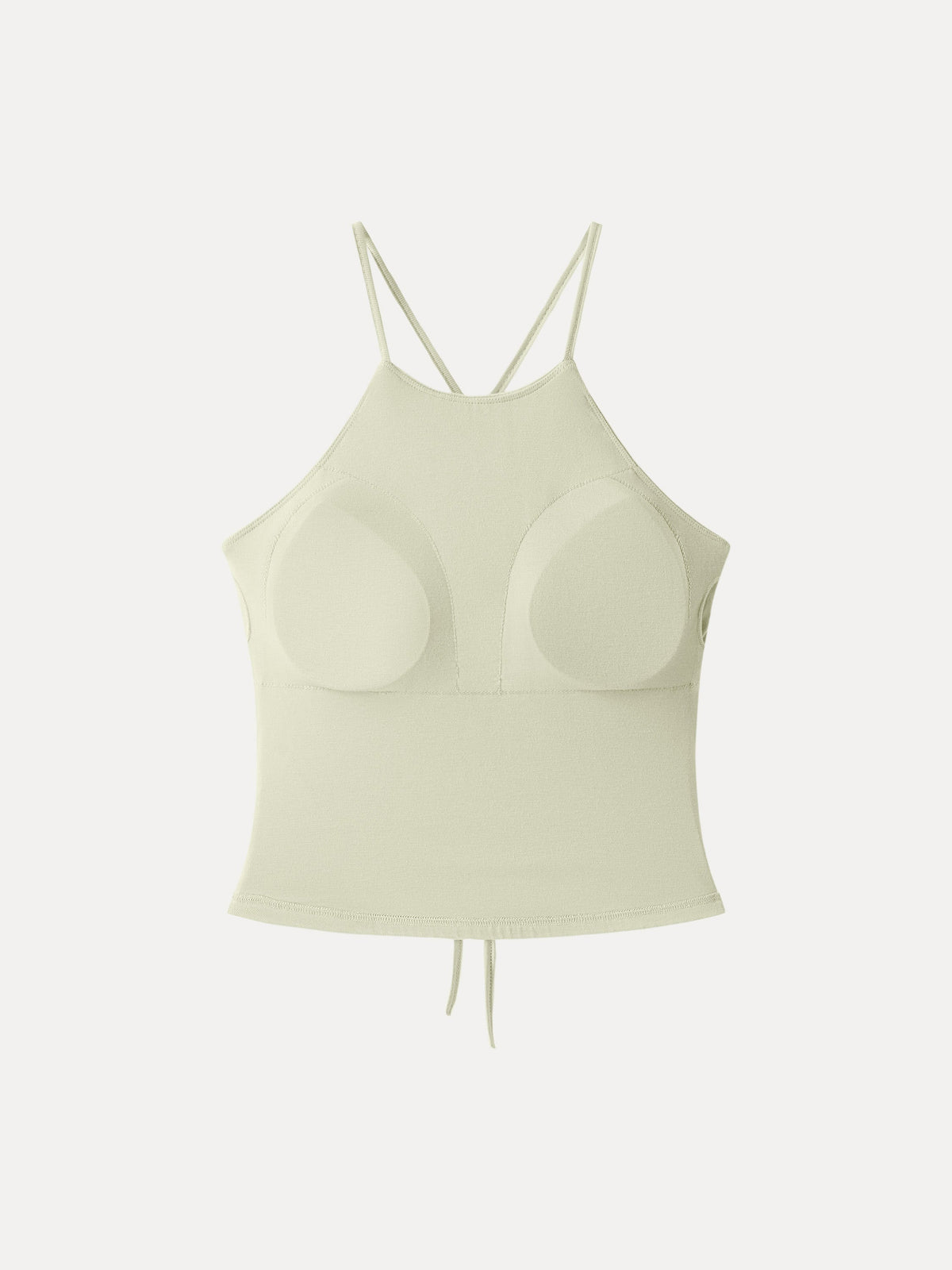 OGLmove Women's Tie Back Bandless Crop Bra Tank Top