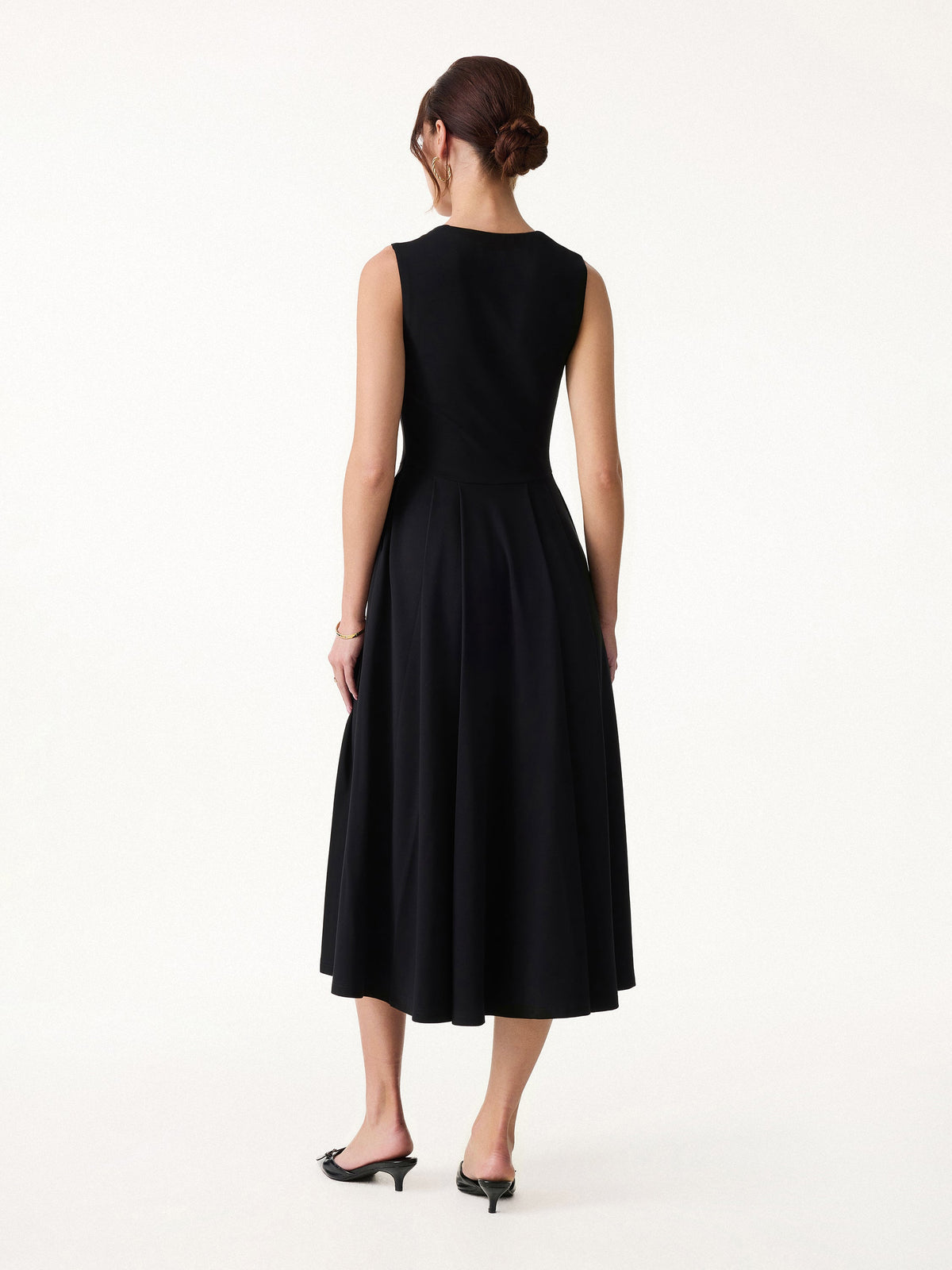 OGLmove Women's Anytime Little Black Bra Dress with Pockets