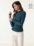 OGLmove Women's LiteWarm Mockneck Long Sleeve Bra Top