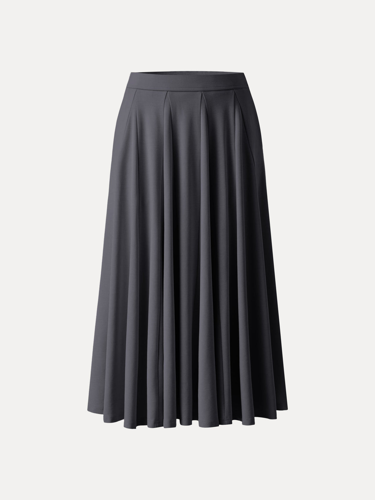 OGLmove Women's Lyocell Blend Volume Midi Skirt with Pockets