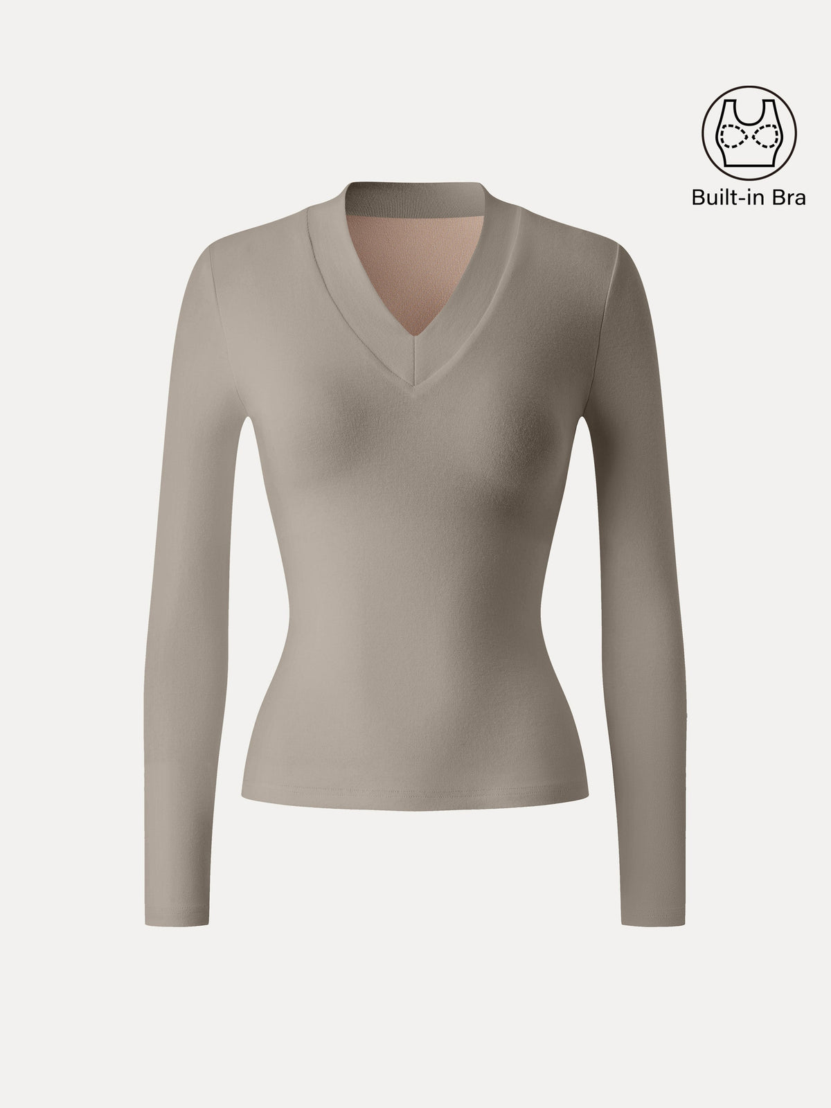 OGLmove Women's Essential V-Neck Wide Binding Slimming Bra Top