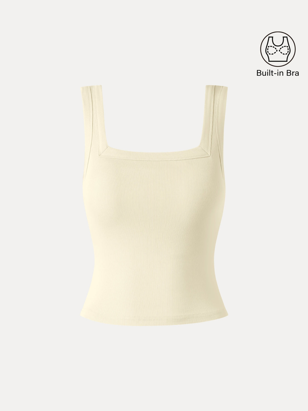 OGLmove Slinky Square Open-Back Bra Tank Top