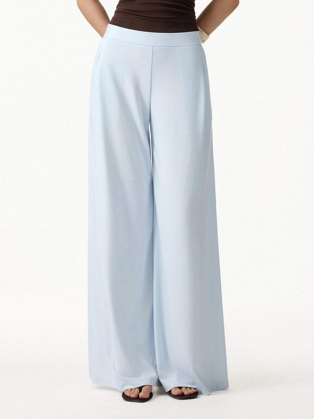 OGLmove CoolTouch Ponte Mid Rise Wide Leg Pants with Pockets