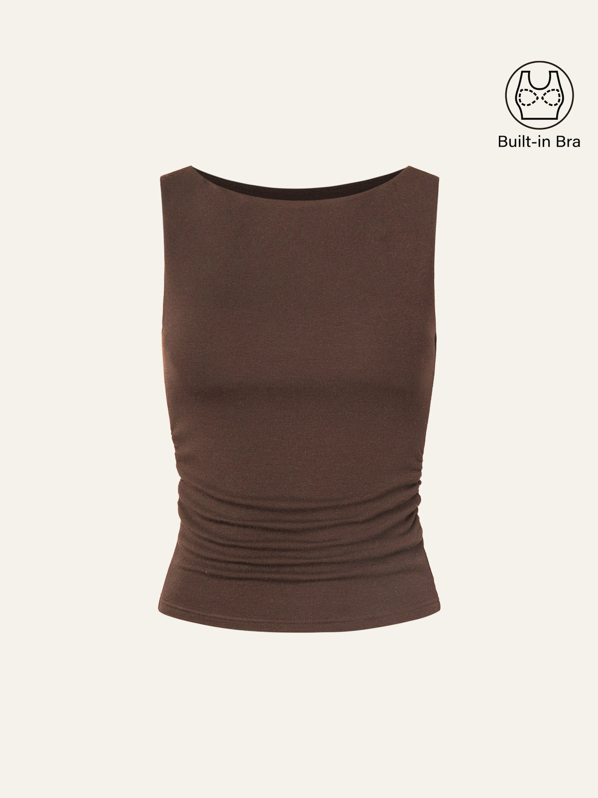 OGLmove Women's Boat Neck Bra Tank Top