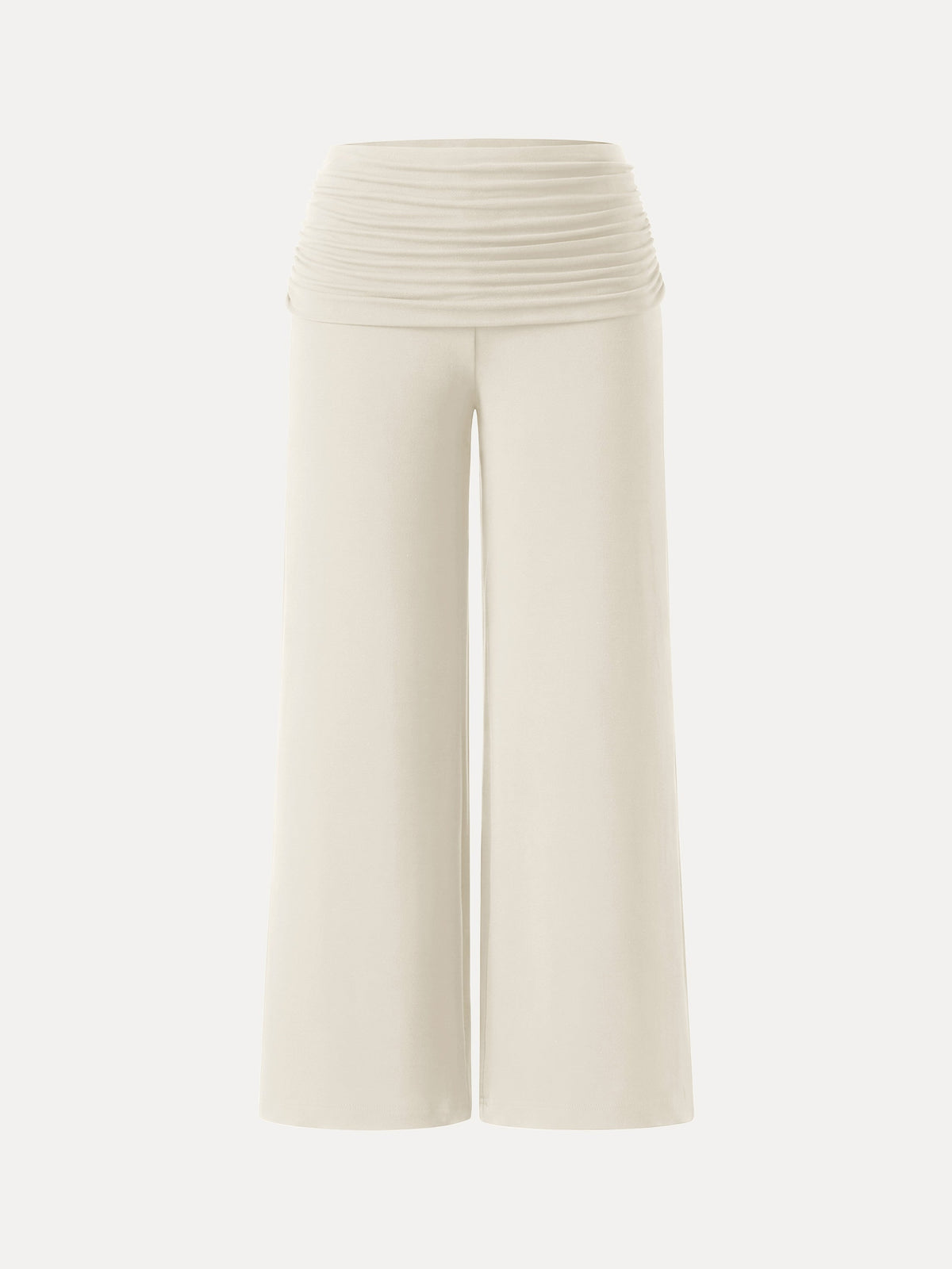 OGLmove Non-Itchy Wool Blend Drapey Wide Leg Pull-on Pants with Pockets