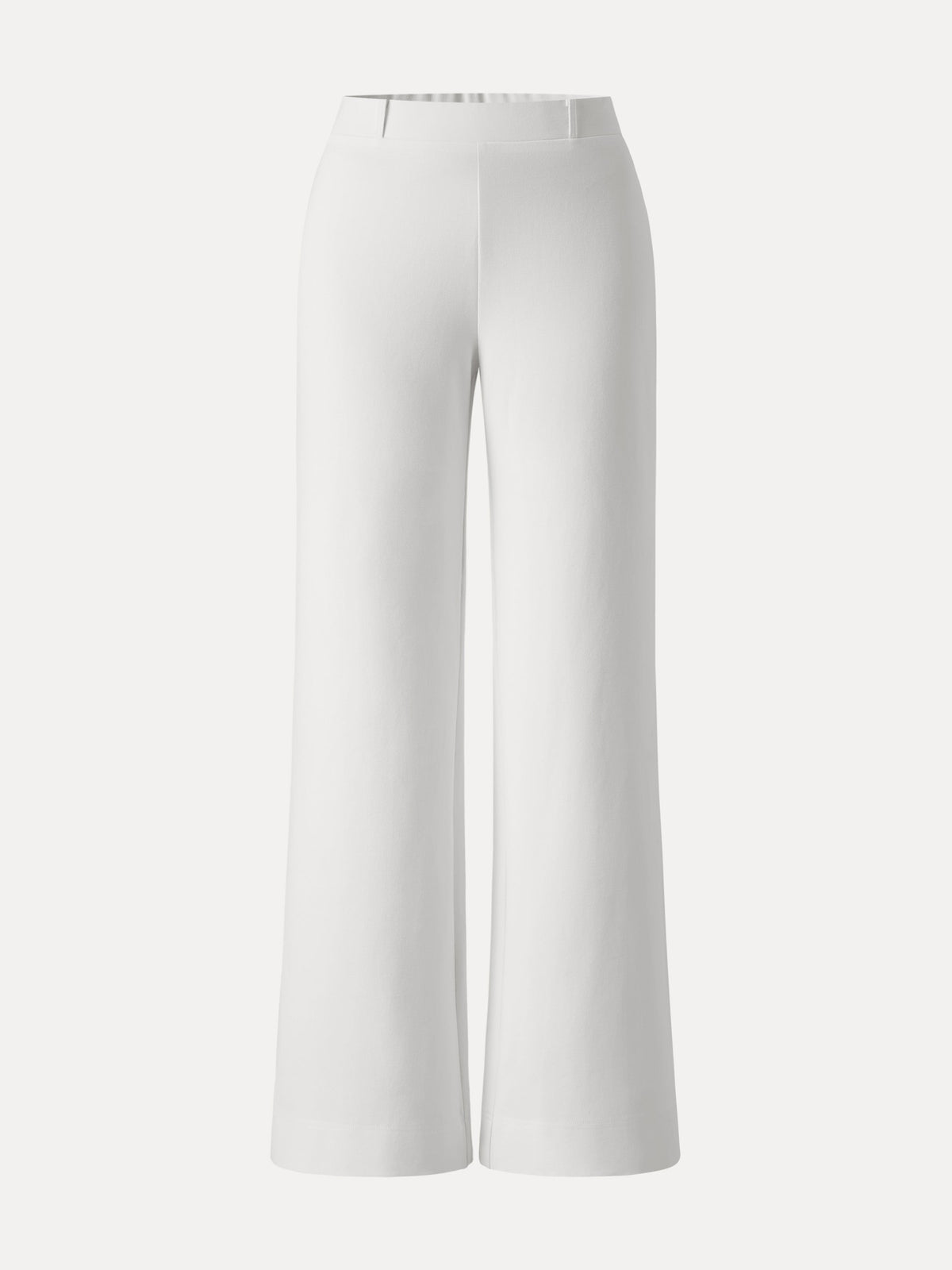 OGLmove Women's Not-See-Thru Drapey Mid Rise Wide Leg Pull-On Pants with Pockets