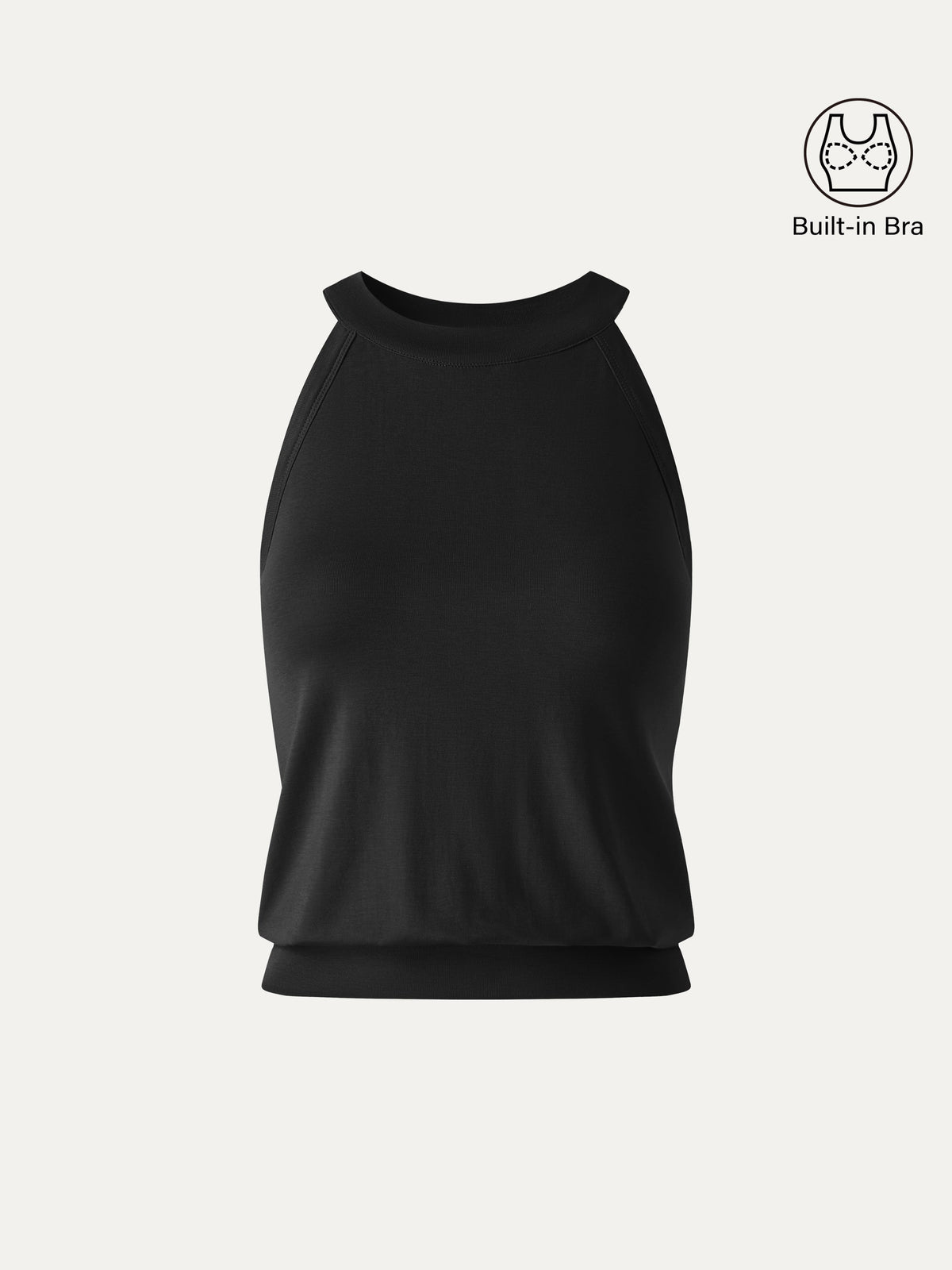 OGLmove Women's Halter Neck Banded Hem Bra Tank