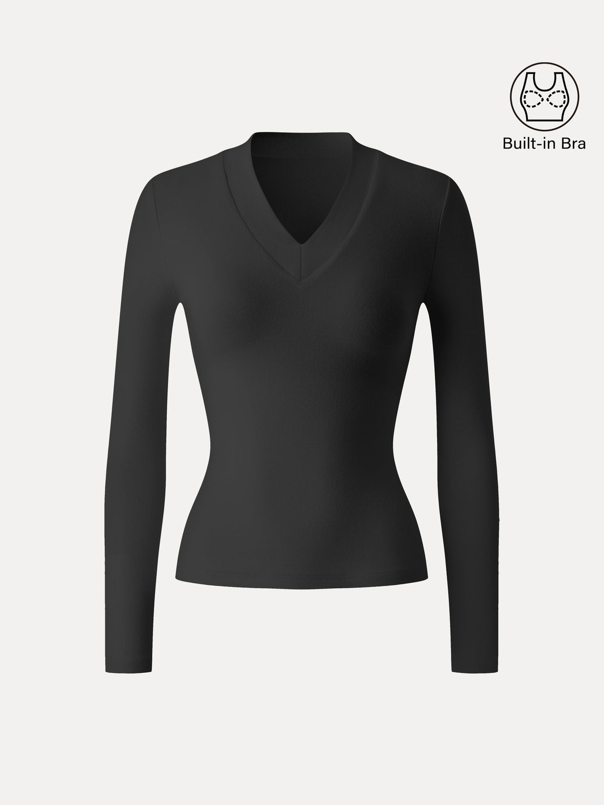 OGLmove Women's Essential V-Neck Wide Binding Slimming Bra Top