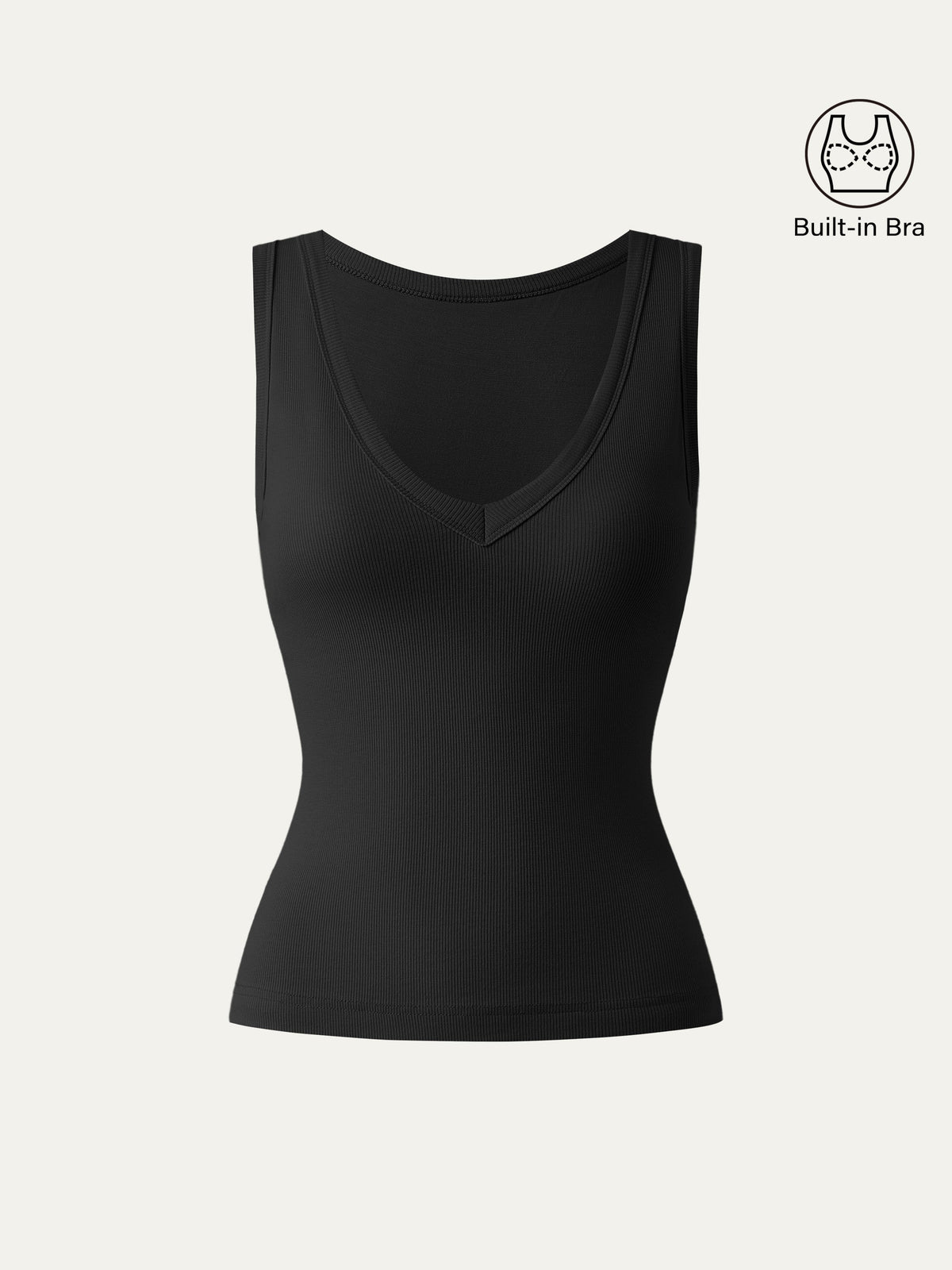 OGLmove Stretchy V-Neck Cotton Airy Bra Tank
