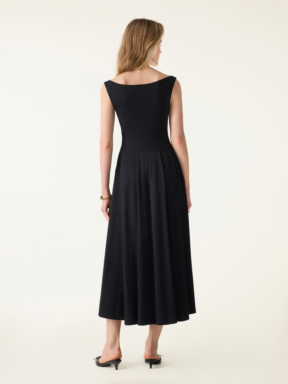 OGLmove Women's Balletic Scoop Neck Midi Bra Dress with Pockets