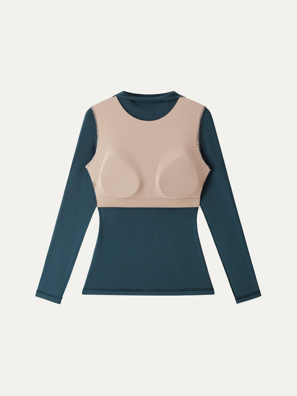 OGLmove Women's LiteWarm Mockneck Long Sleeve Bra Top