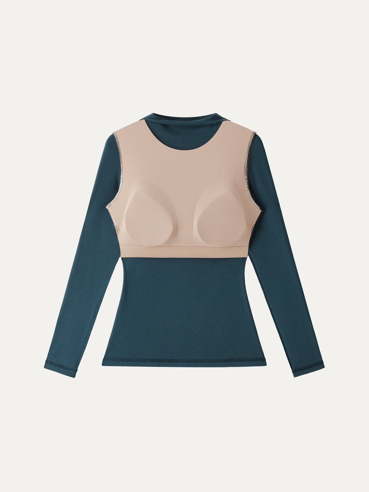 OGLmove Women's LiteWarm Mockneck Long Sleeve Bra Top