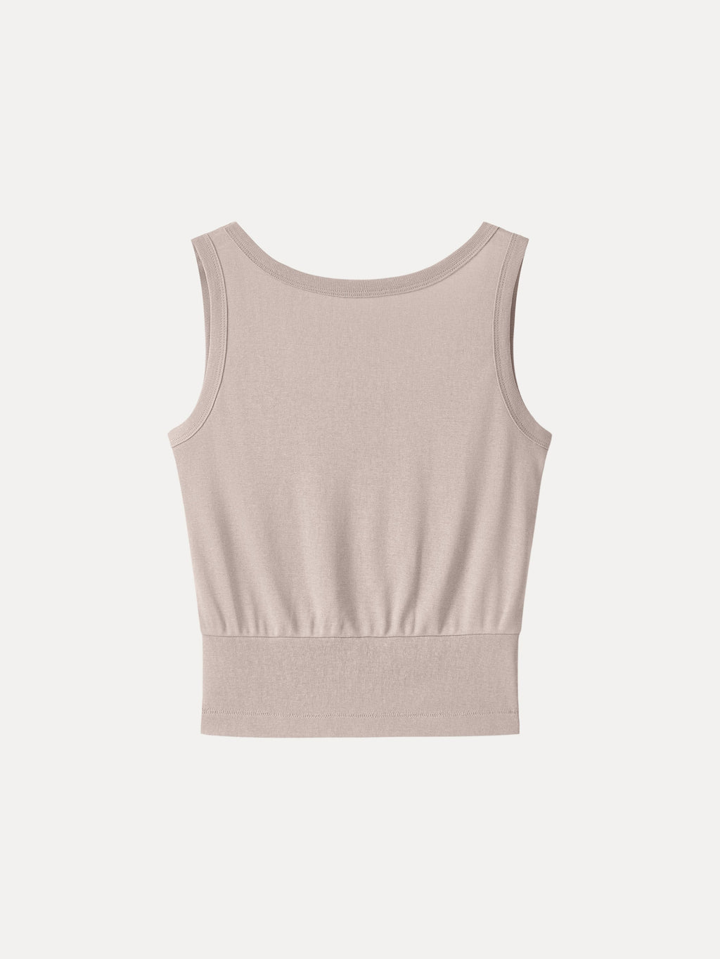 OGLmove Women's Cotton-Linen Blend Reversible Boatneck Low Back Top