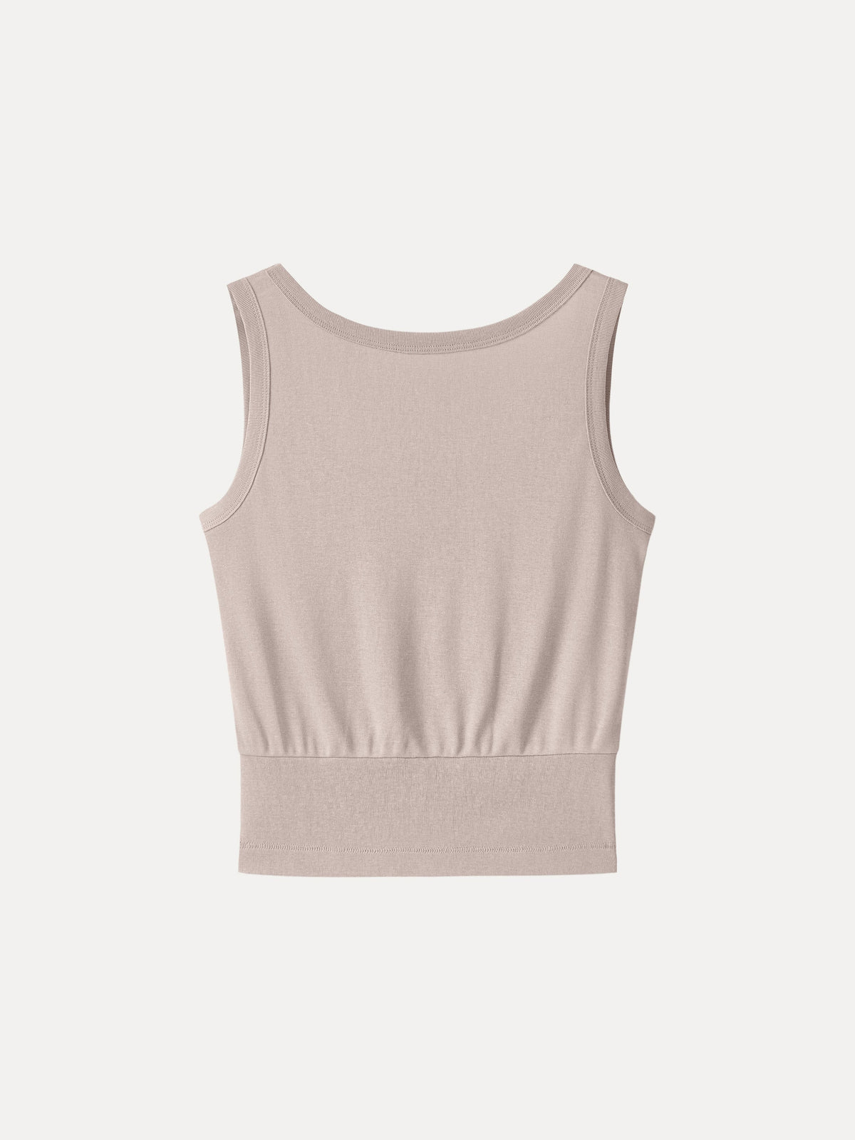 OGLmove Women's Cotton-Linen Blend Reversible Boatneck Low Back Top