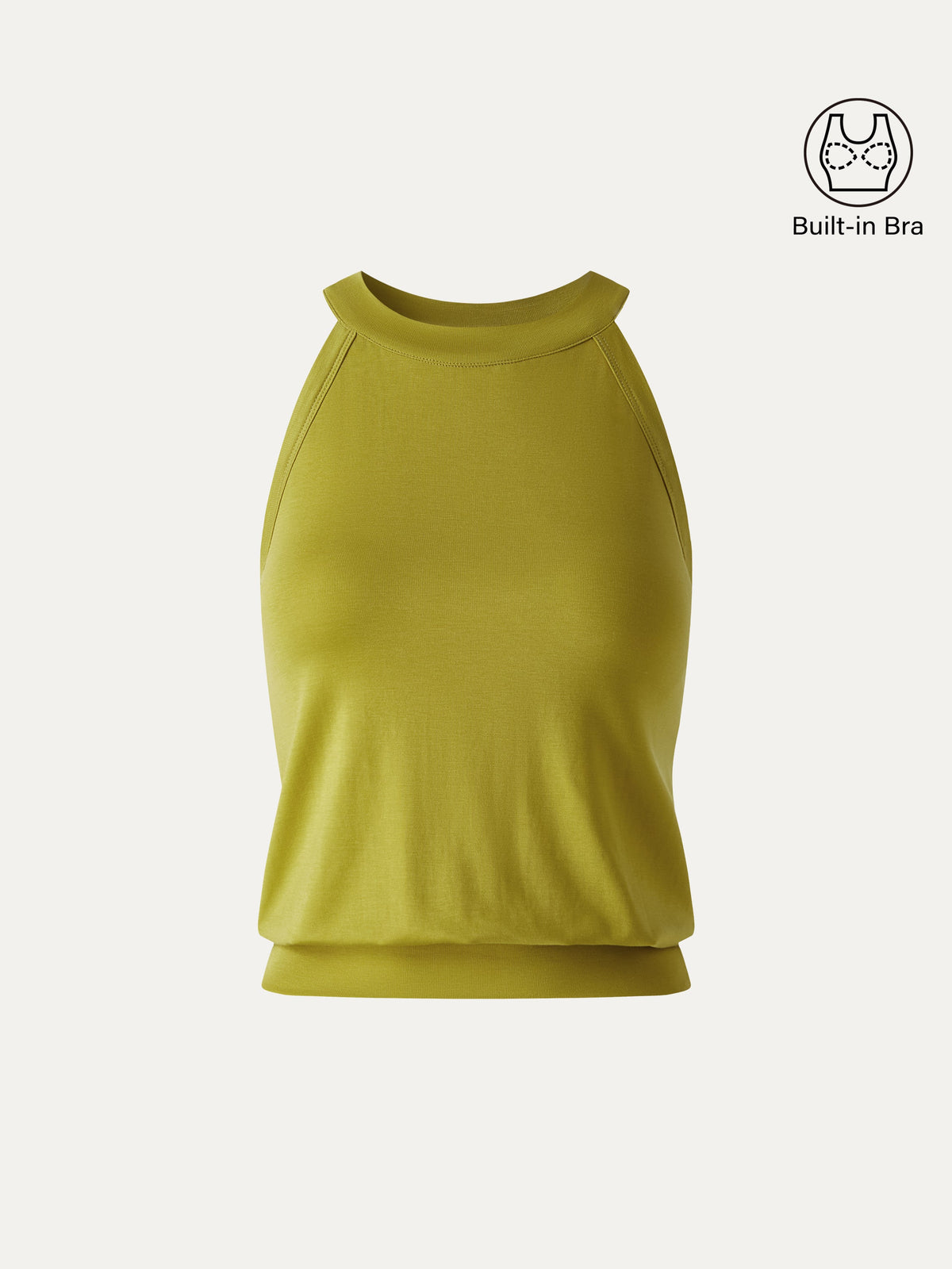 OGLmove Women's Halter Neck Banded Hem Bra Tank