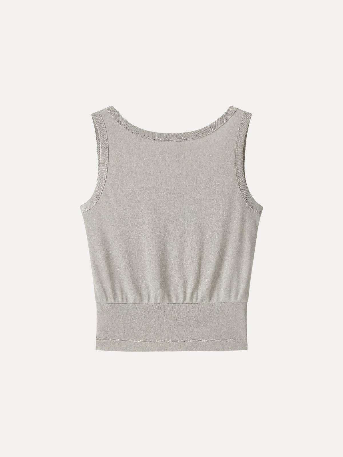 OGLmove Women's Cotton-Linen Blend Reversible Boatneck Low Back Top