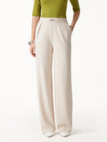 OGLmove Women's Ponte High-Rise Wide-Leg Pants with Pockets