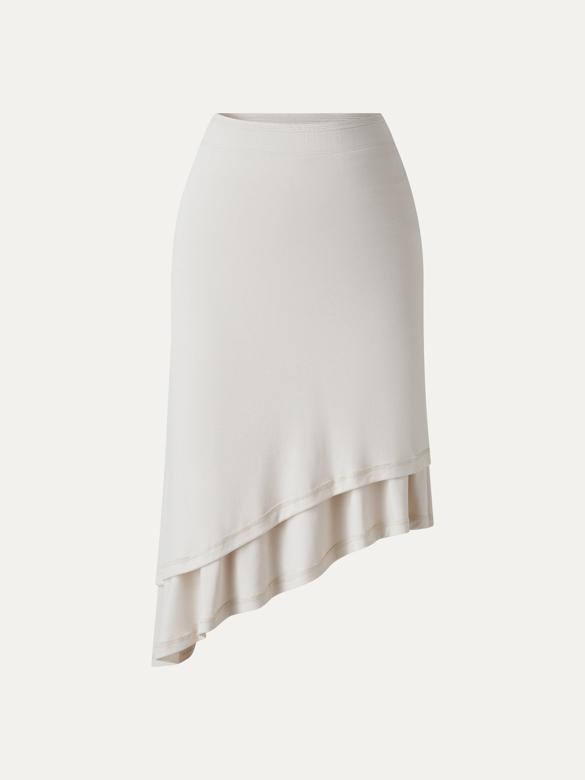 OGLmove Women's CoolTouch Asymmetrical Ruched Knee-Length Skirt