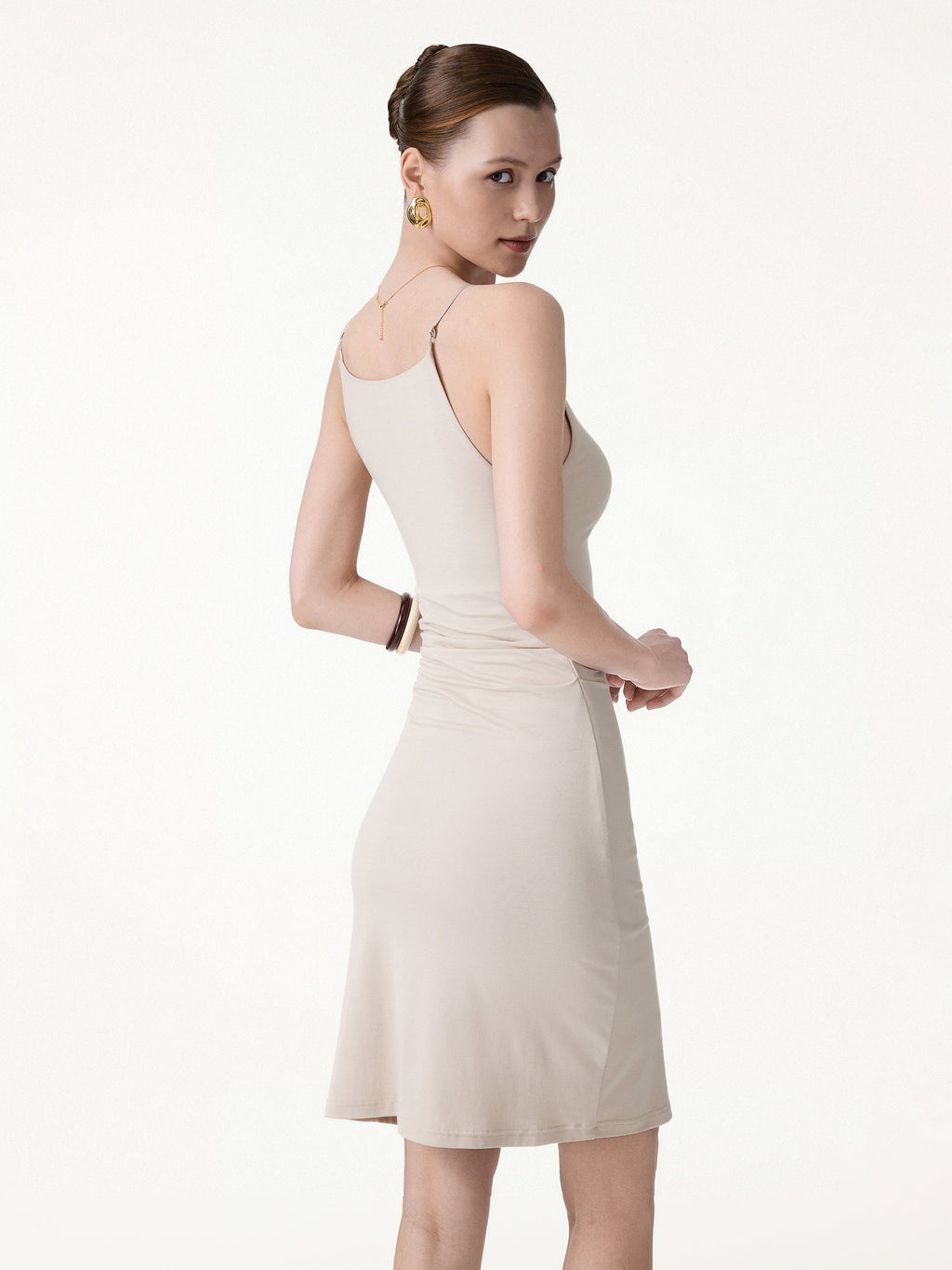 OGLmove CoolTouch A-Line Ruched Mini Bra Dress