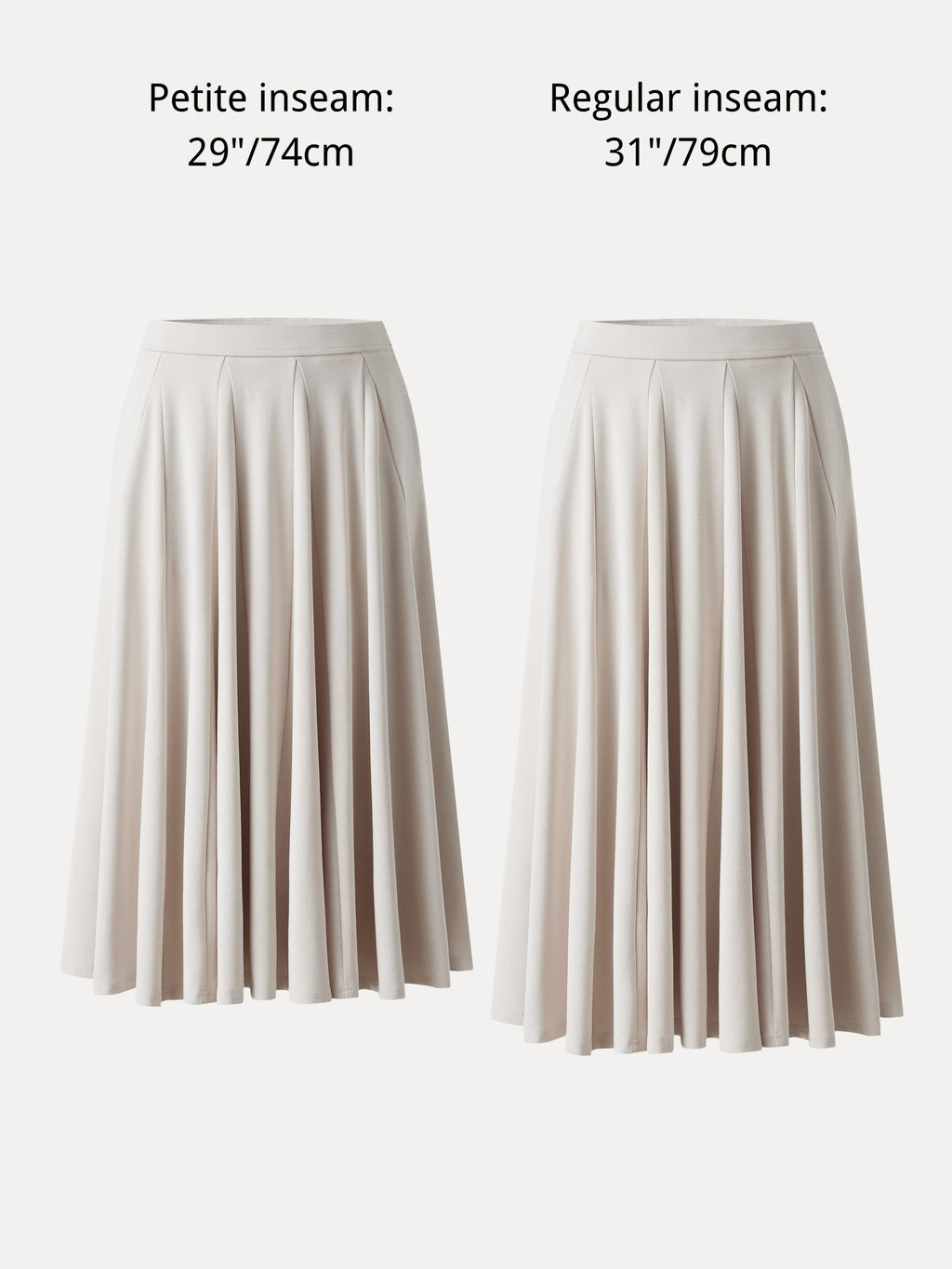 OGLmove Women's Lyocell Blend Volume Midi Skirt with Pockets