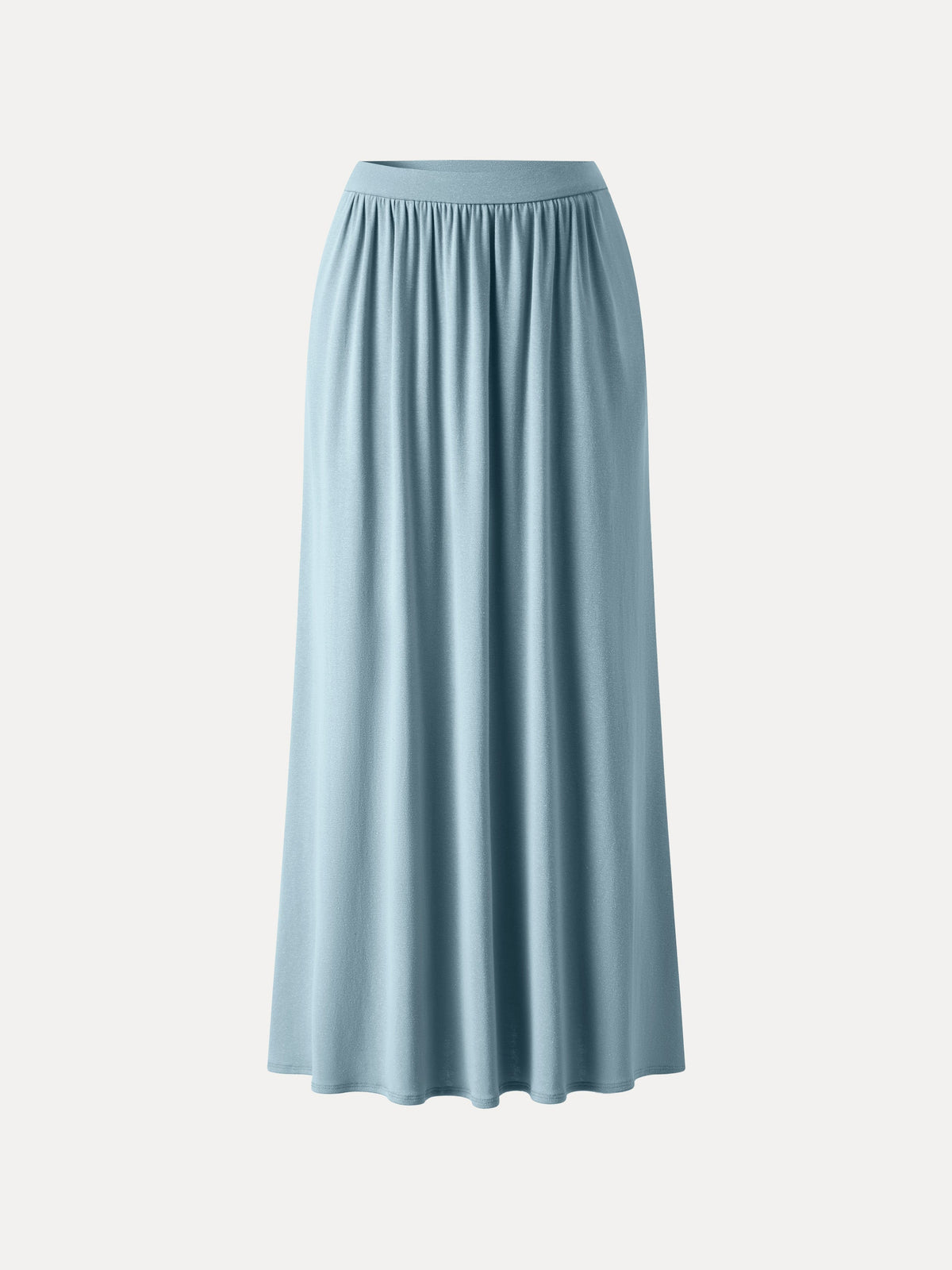 OGLmove Linen Knit Gathered A-Line Maxi Skirt