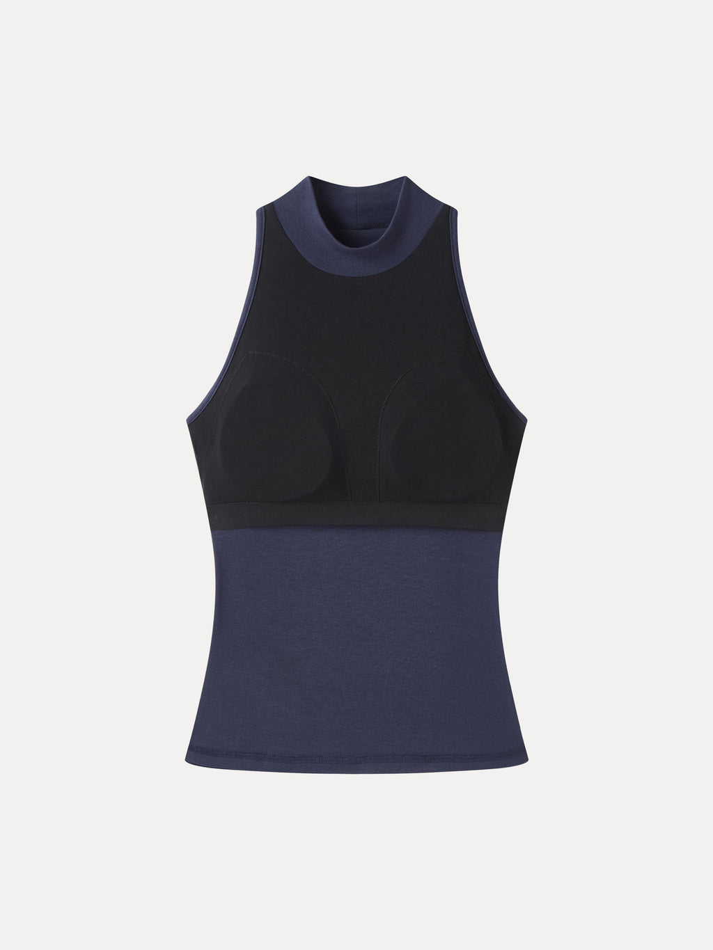 OGLmove Women's Lyocell-Wool Mock Neck Sleeveless Top