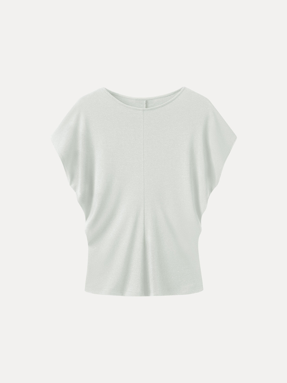 OGLmove Women's Linen-Blend Round Neck Relaxed Summer Top