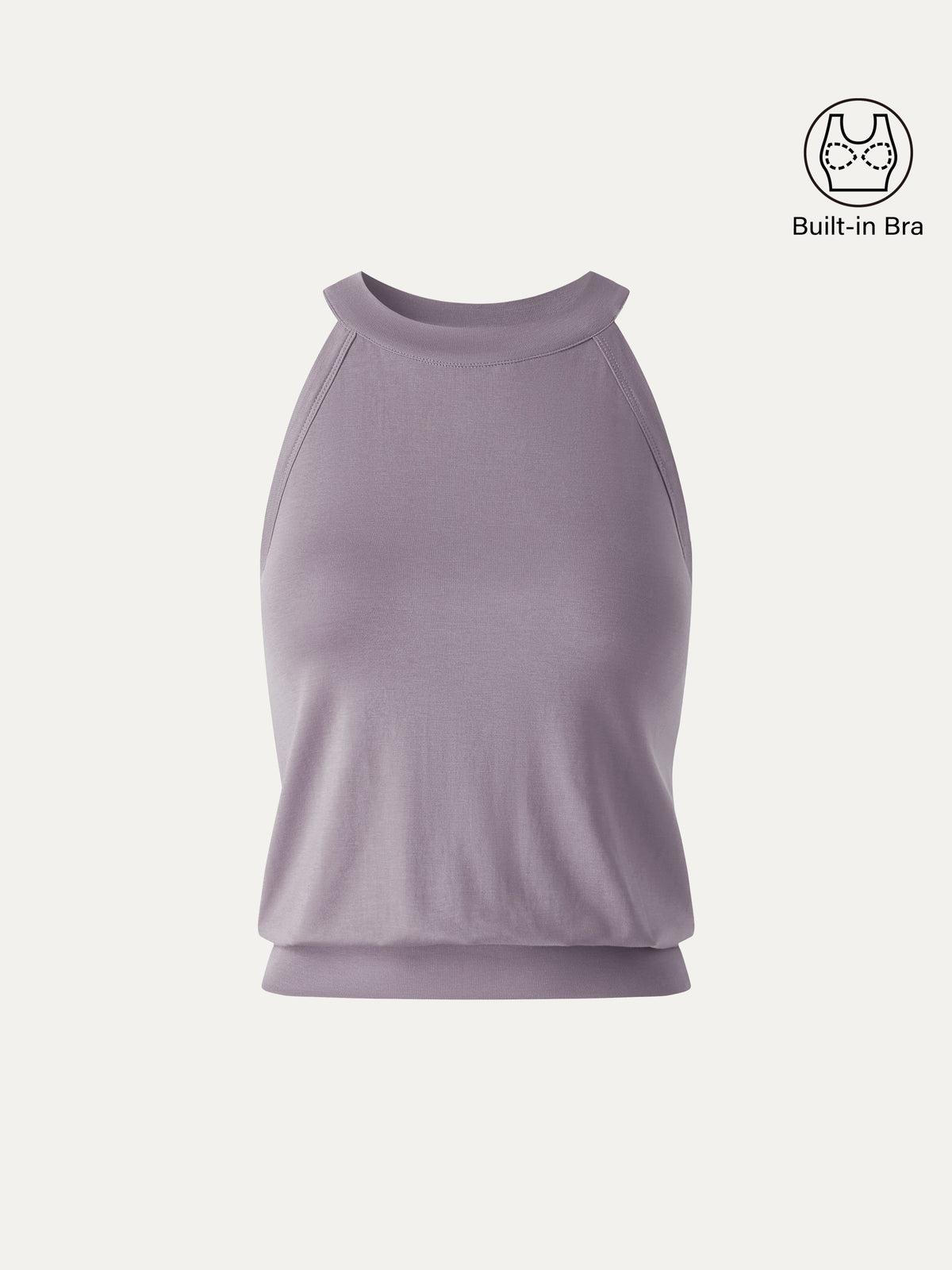 OGLmove Women's Halter Neck Banded Hem Bra Tank