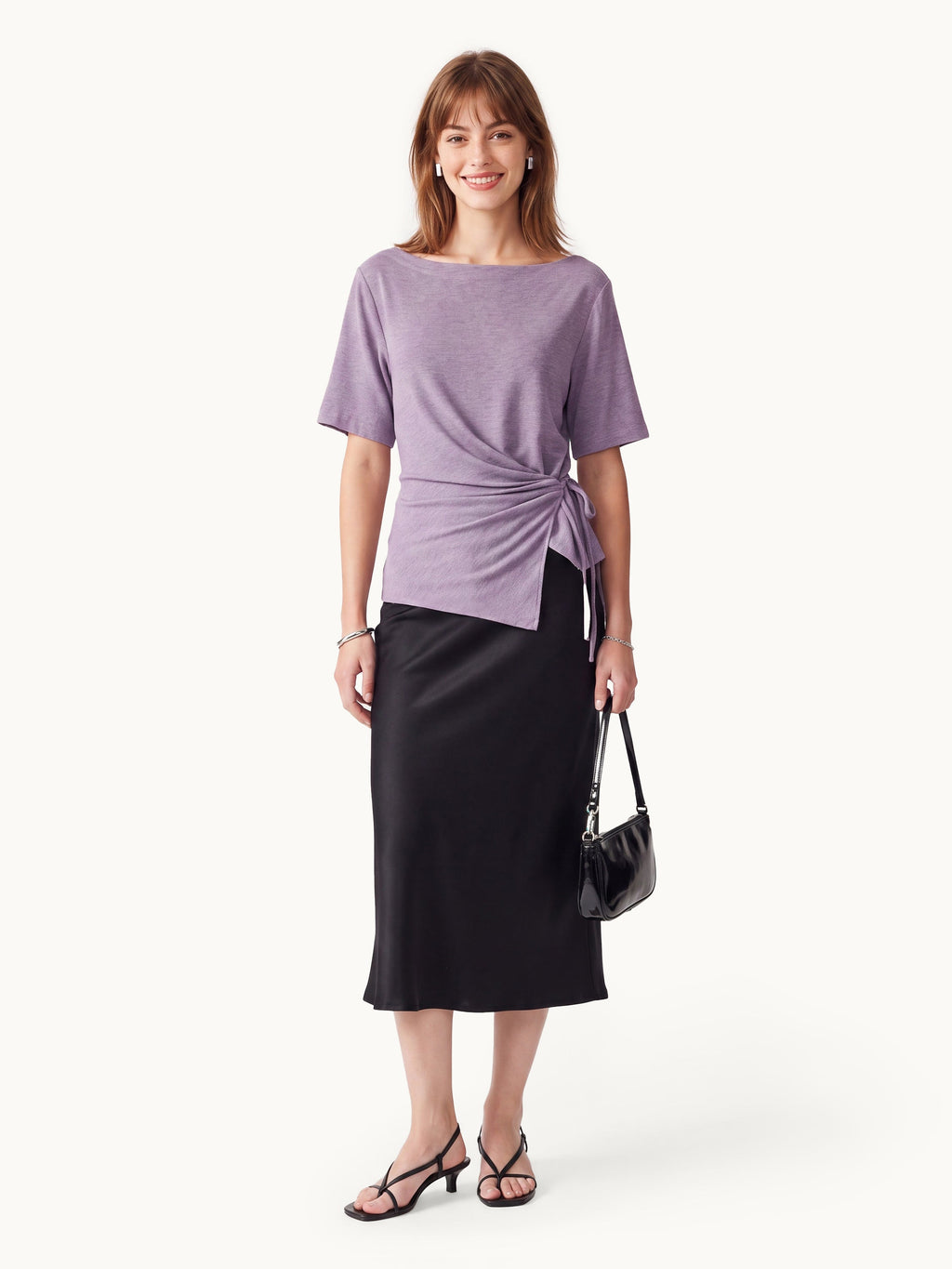 OGLmove Women's Eco-Mousse® Short Sleeve Tie-Side Top
