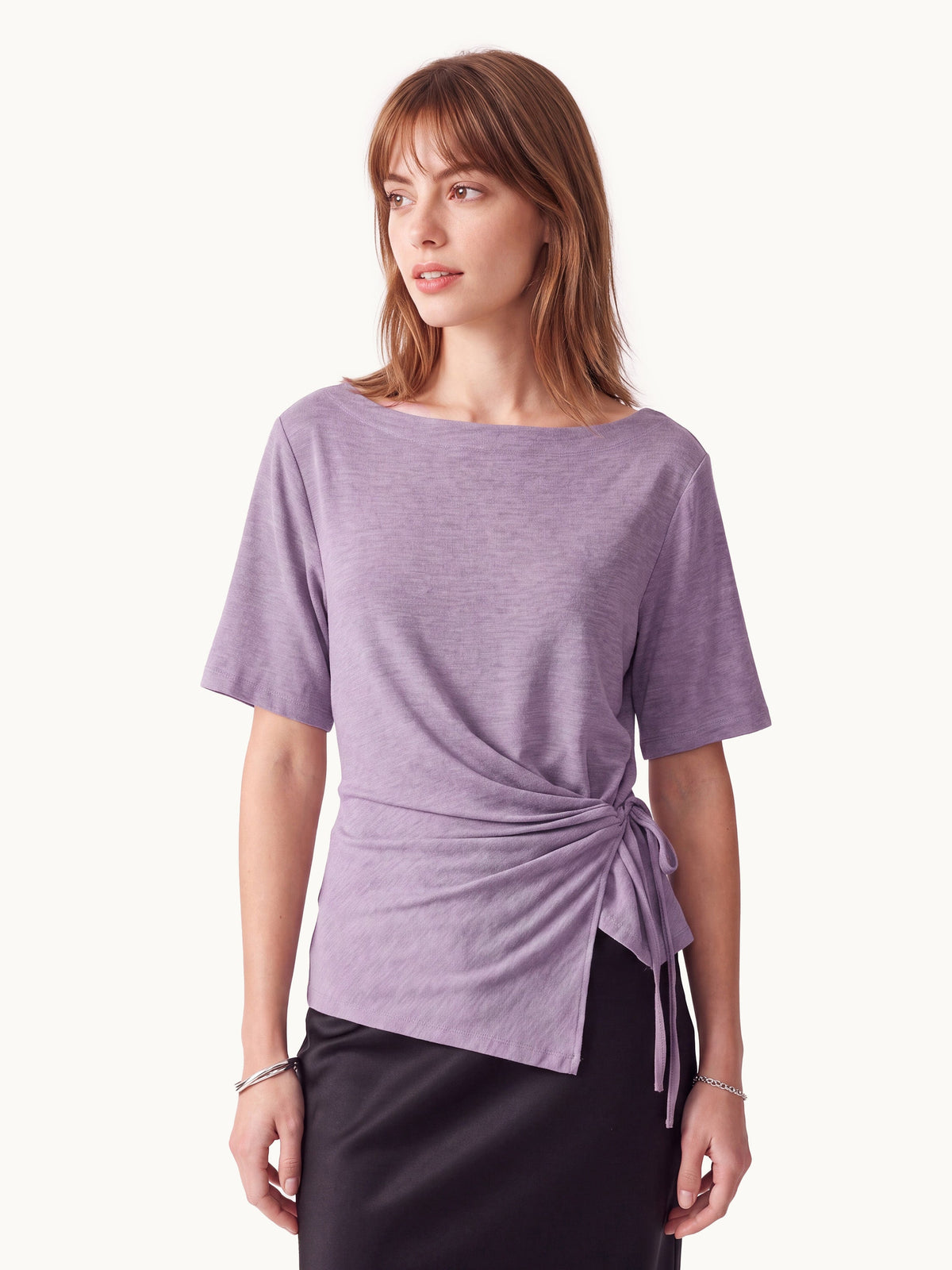 OGLmove Women's Eco-Mousse® Short Sleeve Tie-Side Top