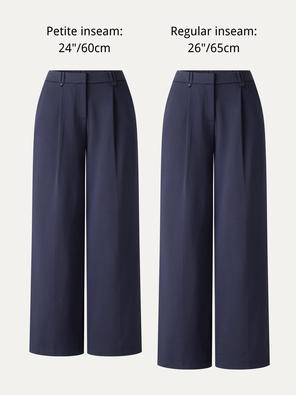 OGLmove Women's Ponte Low-Rise Straight Leg Ankle Pants with Pockets