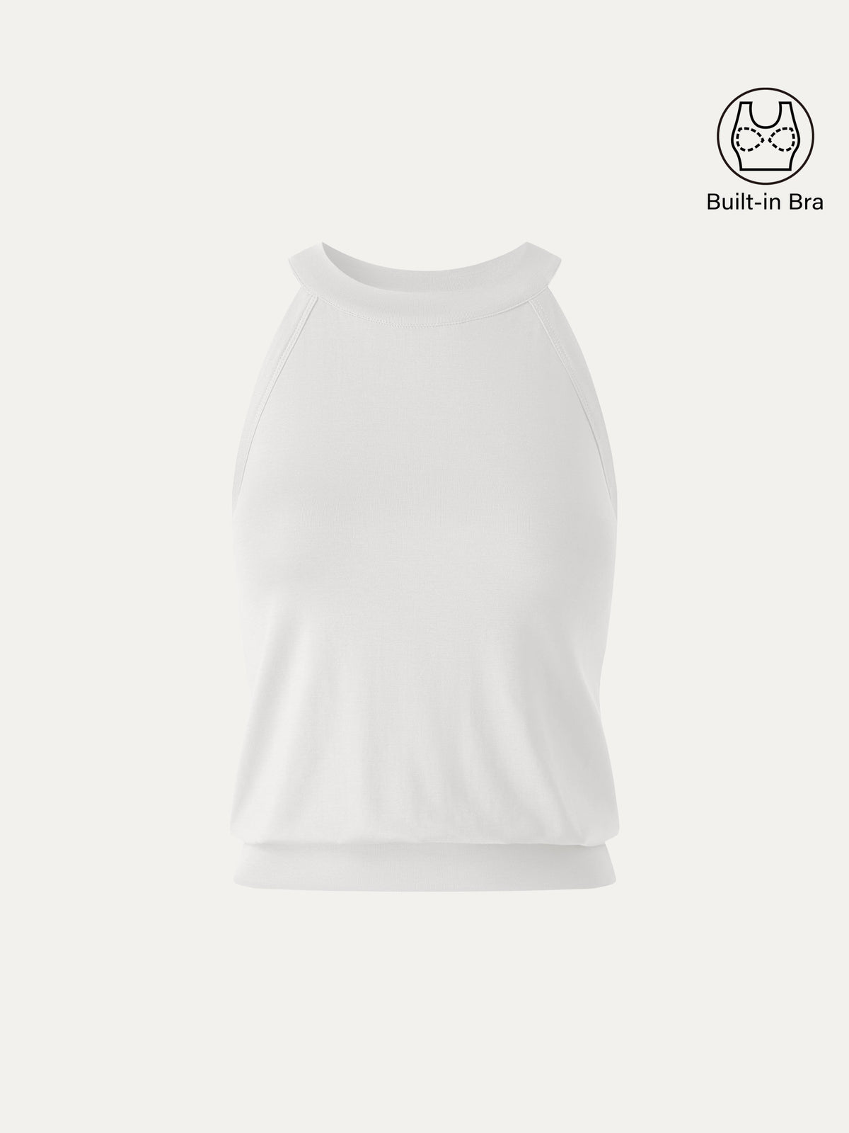 OGLmove Women's Halter Neck Banded Hem Bra Top