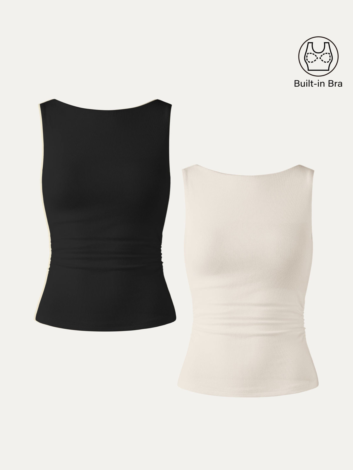 OGLmove Women's Elastic Open Back Bra Tank