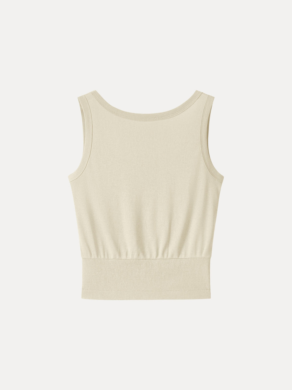 OGLmove Women's Cotton-Linen Blend Reversible Boatneck Low Back Top