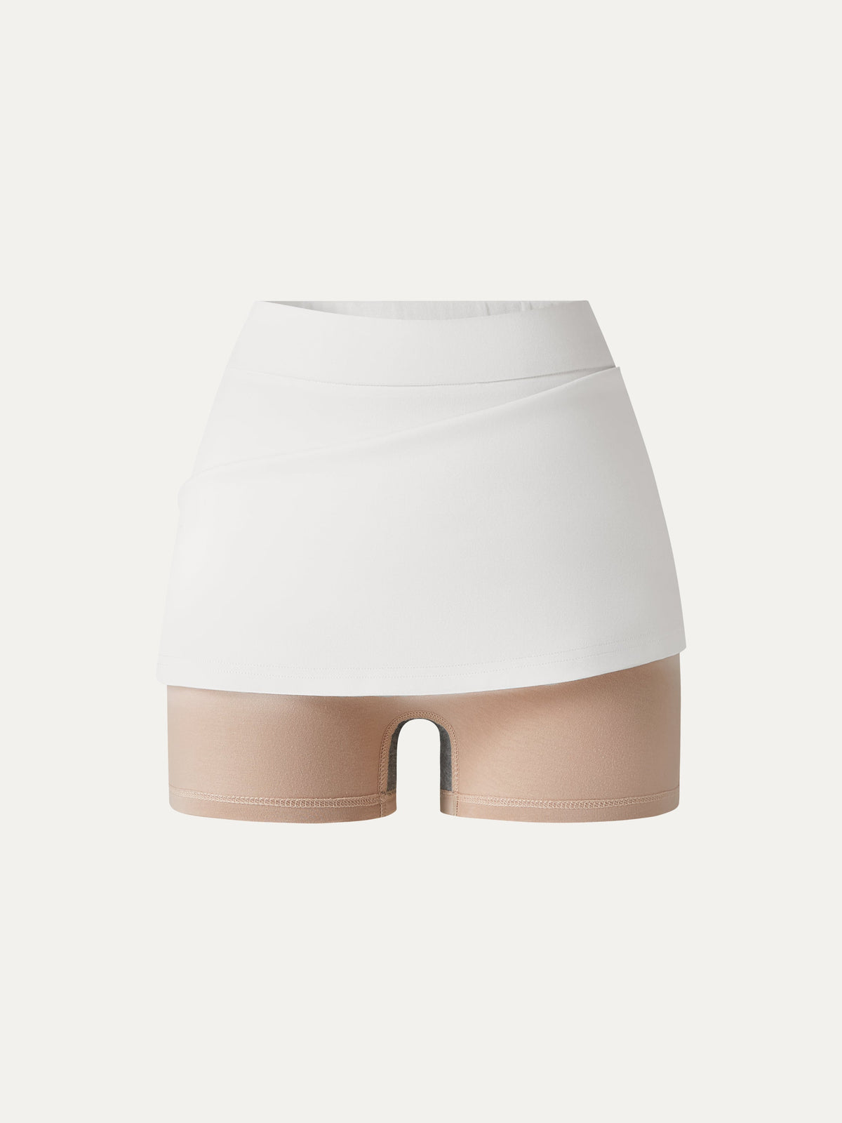 OGLmove Women's Stretch Ponte Mid Rise Pull-On Mini Skirt