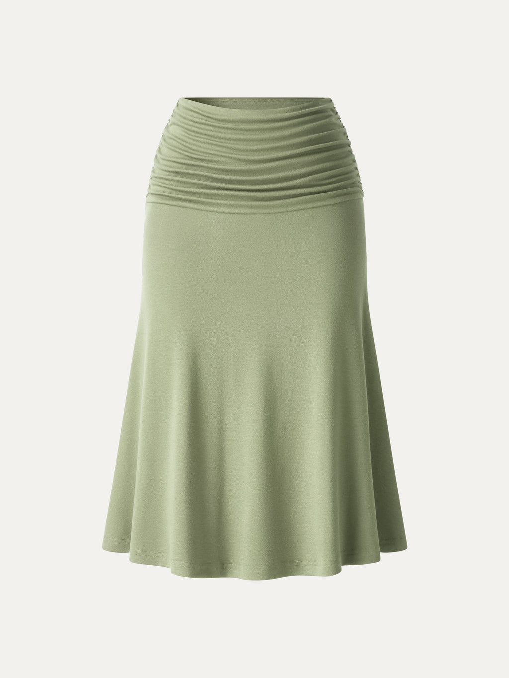 OGLmove Women's CoolTouch Ruched Midi Mermaid Skirt