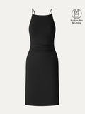 OGLmove CoolTouch A-Line Ruched Mini Bra Dress