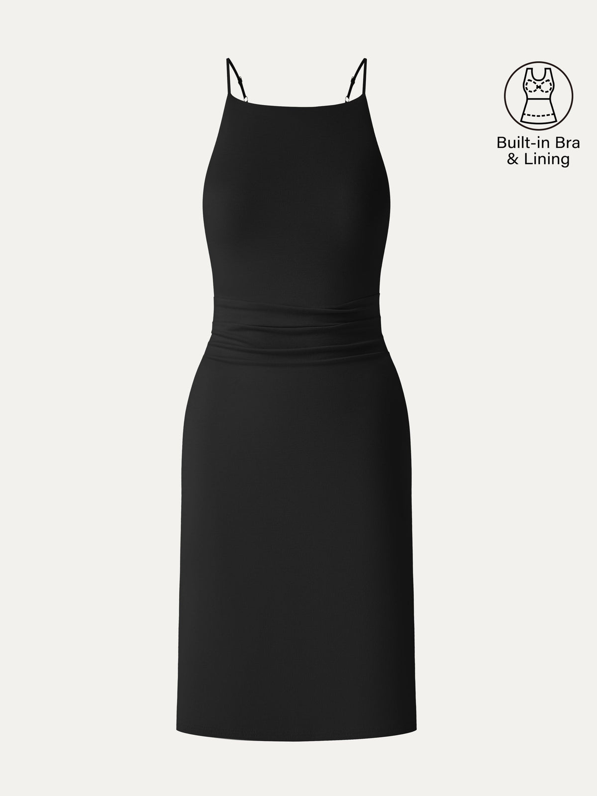 OGLmove CoolTouch A-Line Ruched Mini Bra Dress
