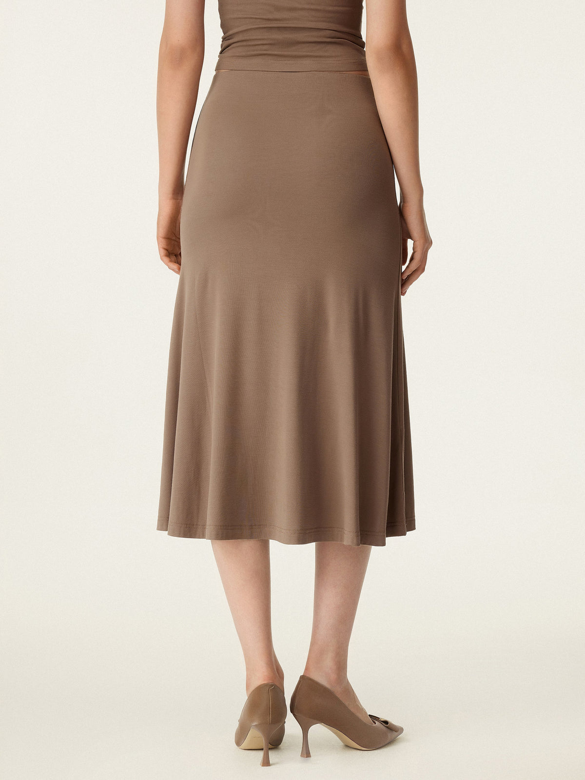 OGLmove Women's Breezy Pull-On Mermaid Midi Skirt