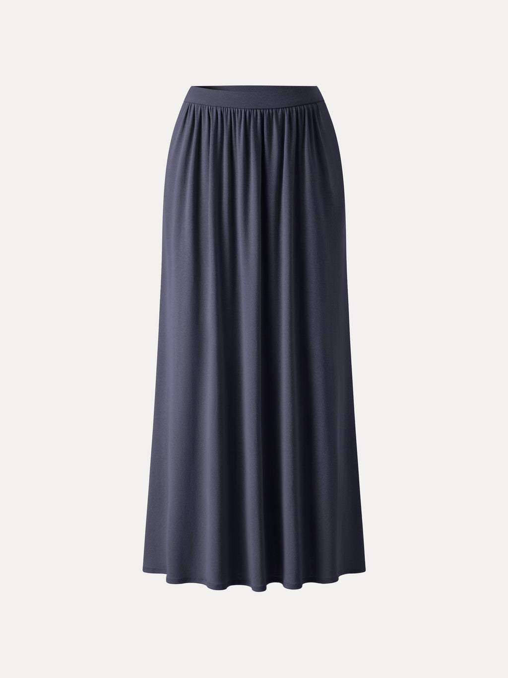 OGLmove Linen Knit Gathered A-Line Maxi Skirt