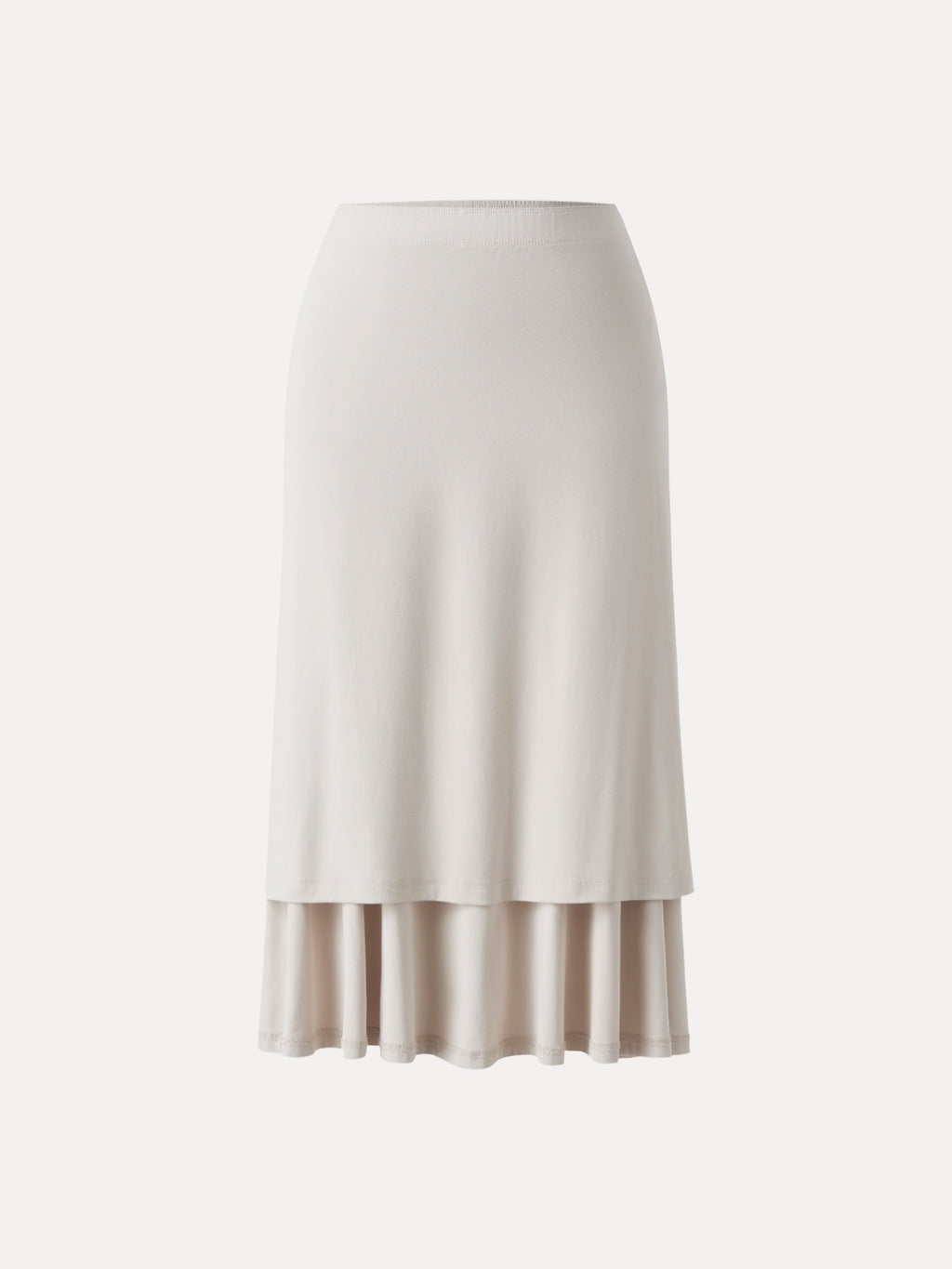 OGLmove Women's Side Ruched A-Line Midi Skirt