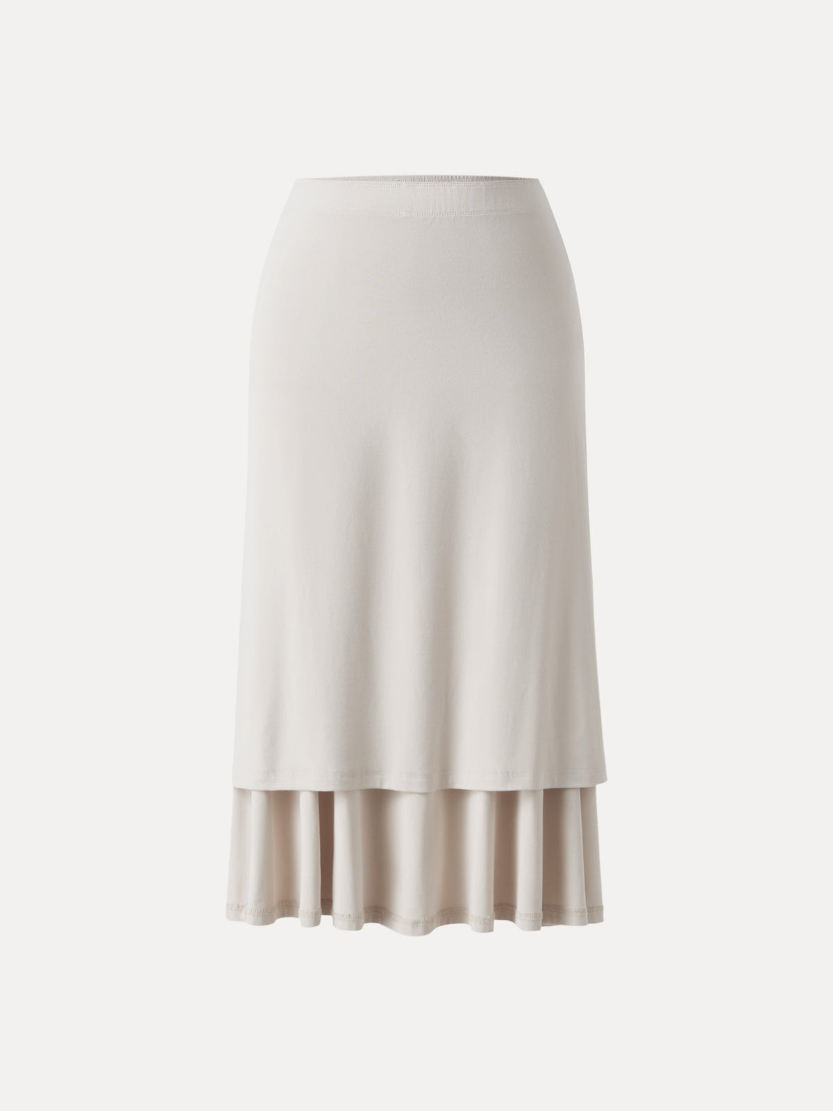 OGLmove Women's Side Ruched A-Line Midi Skirt