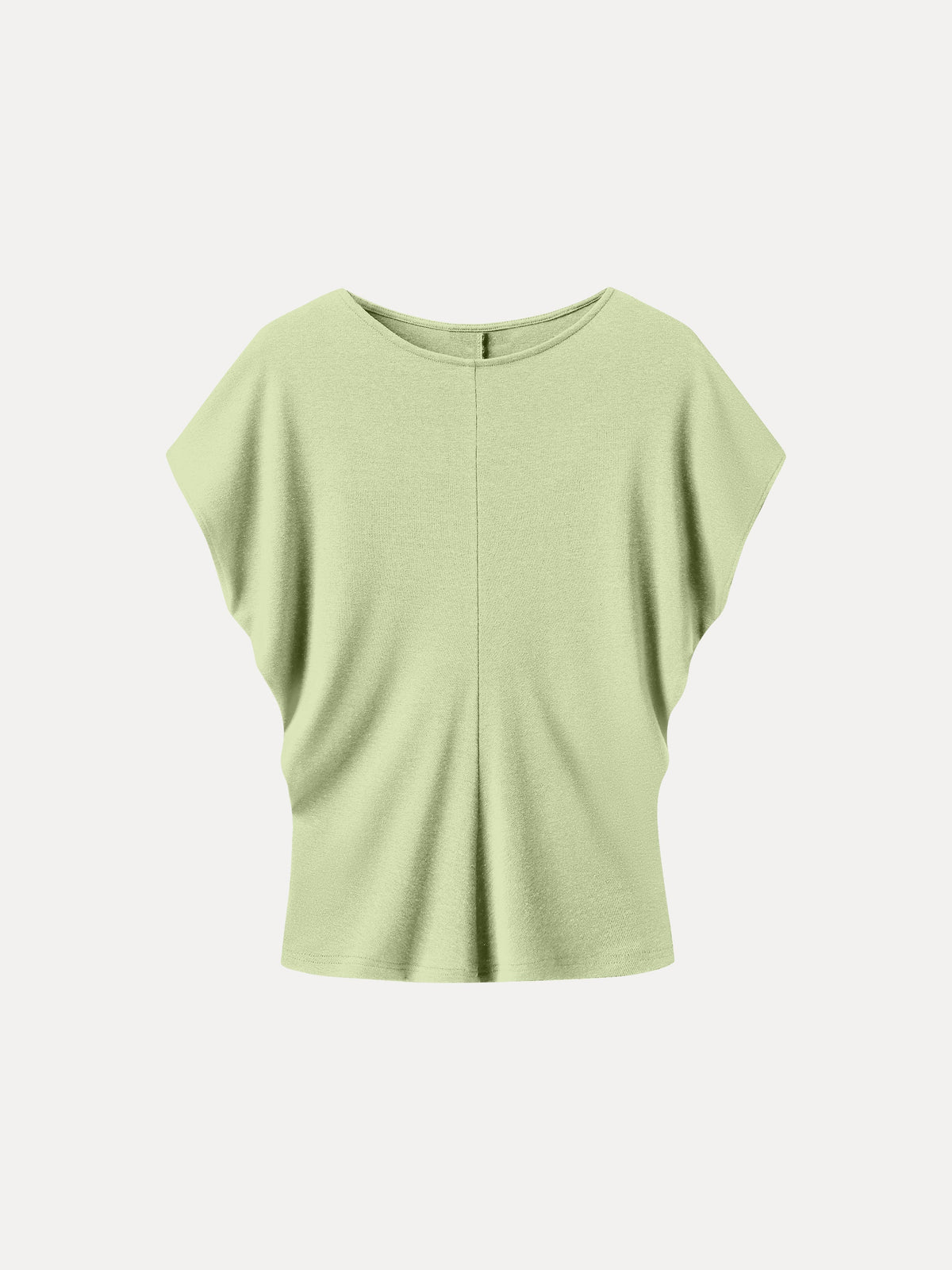 OGLmove Women's Linen-Blend Round Neck Relaxed Summer Top