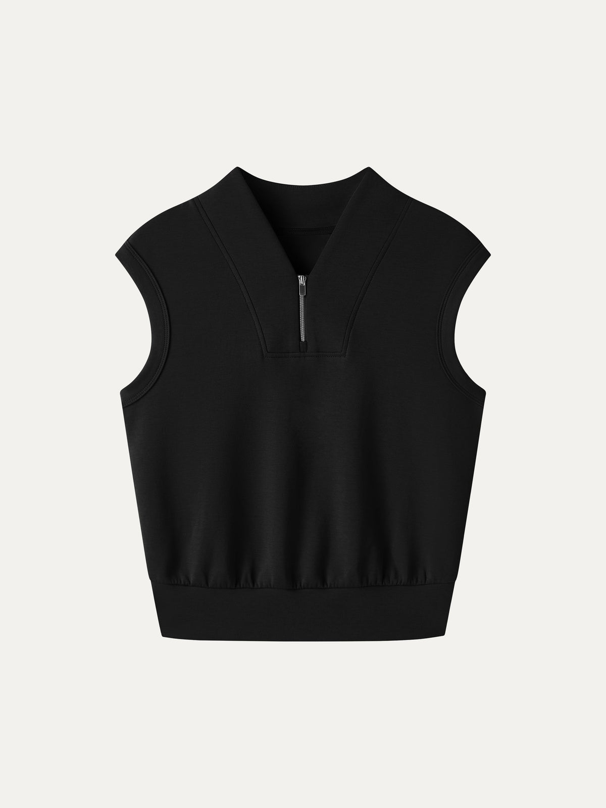 OGLmove Women's Air Cotton Quarter-Zip Banded Hem Travel Top