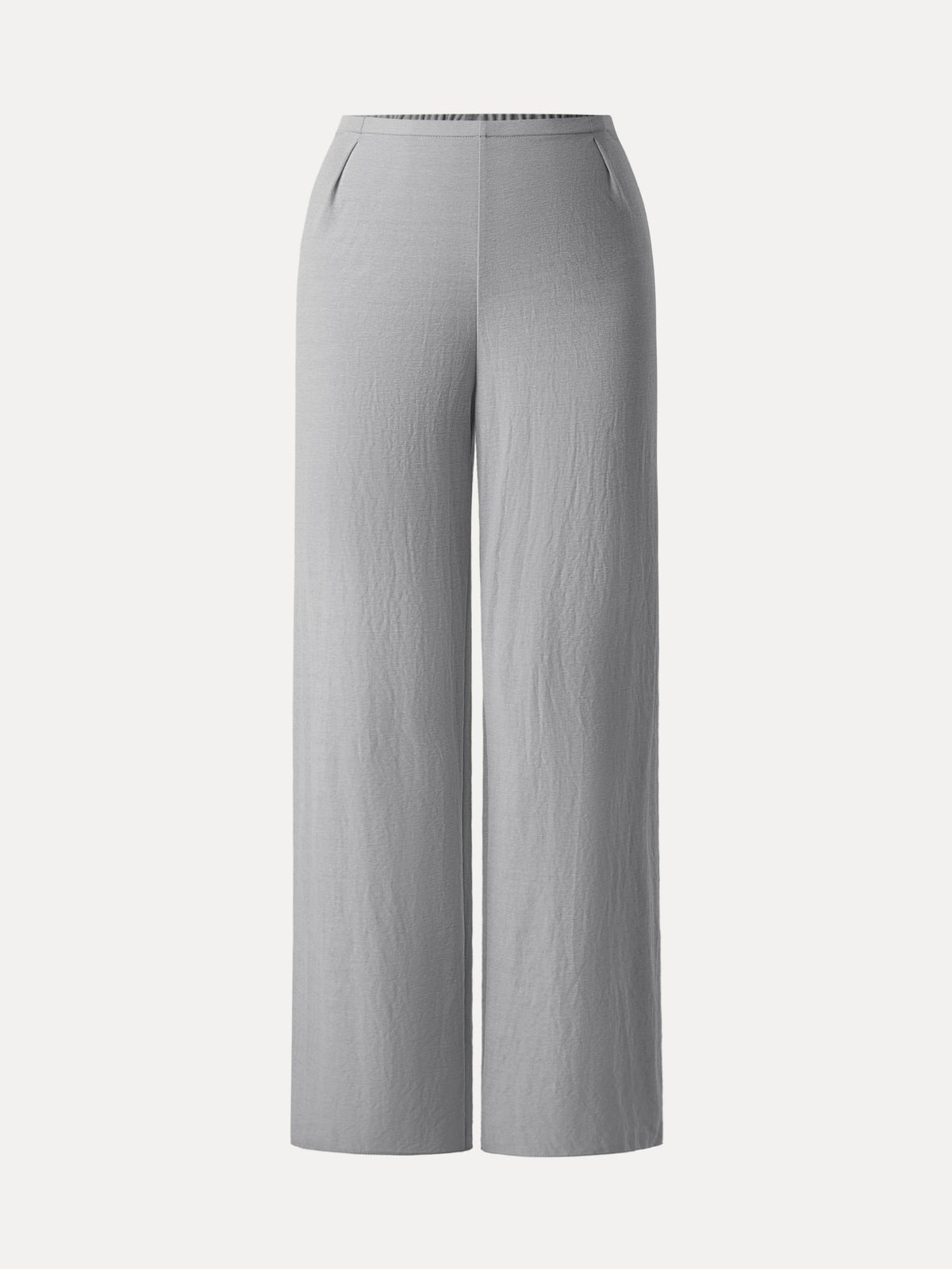 OGLmove Women's Breathable Cotton-Linen Mid Rise Straight Leg Pant