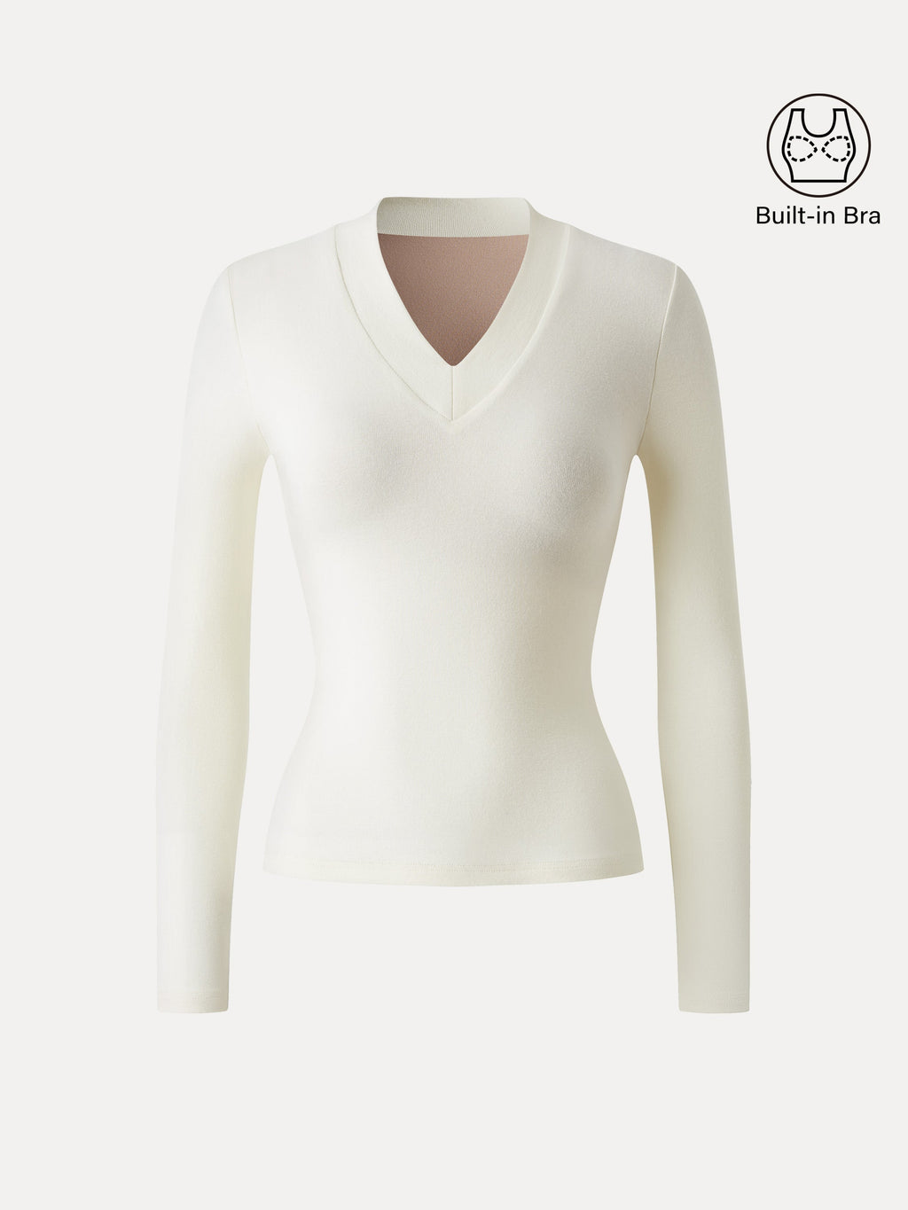 OGLmove Women's Essential V-Neck Wide Binding Slimming Bra Top