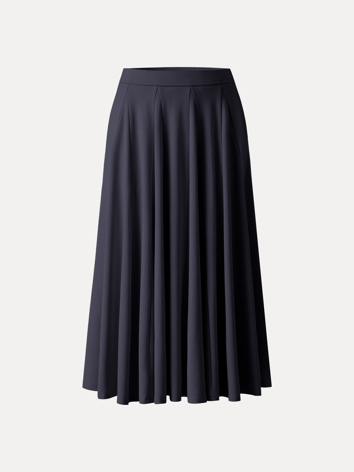 OGLmove Women's Lyocell Blend Volume Midi Skirt with Pockets