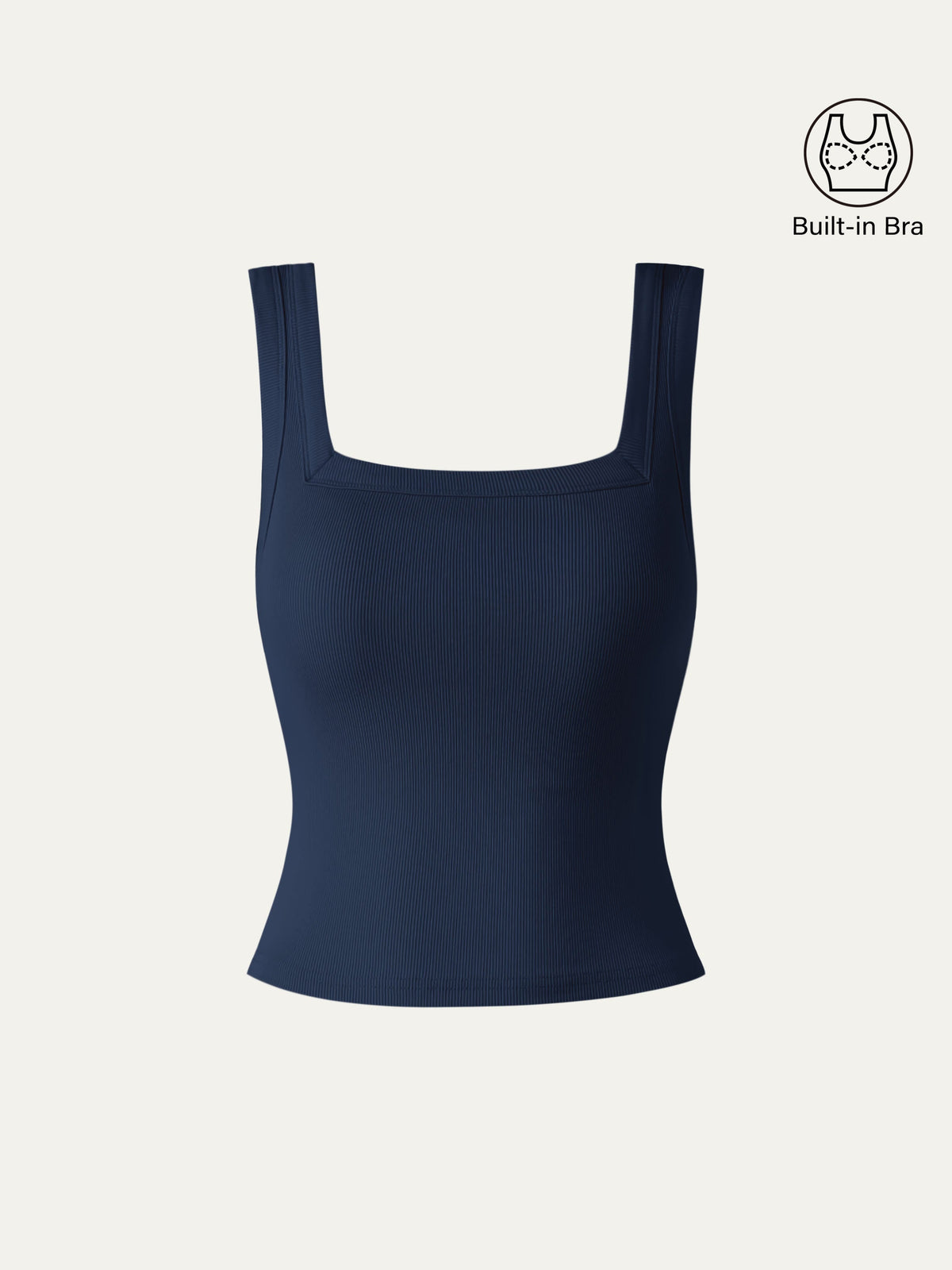 OGLmove Slinky Square Open-Back Bra Tank Top