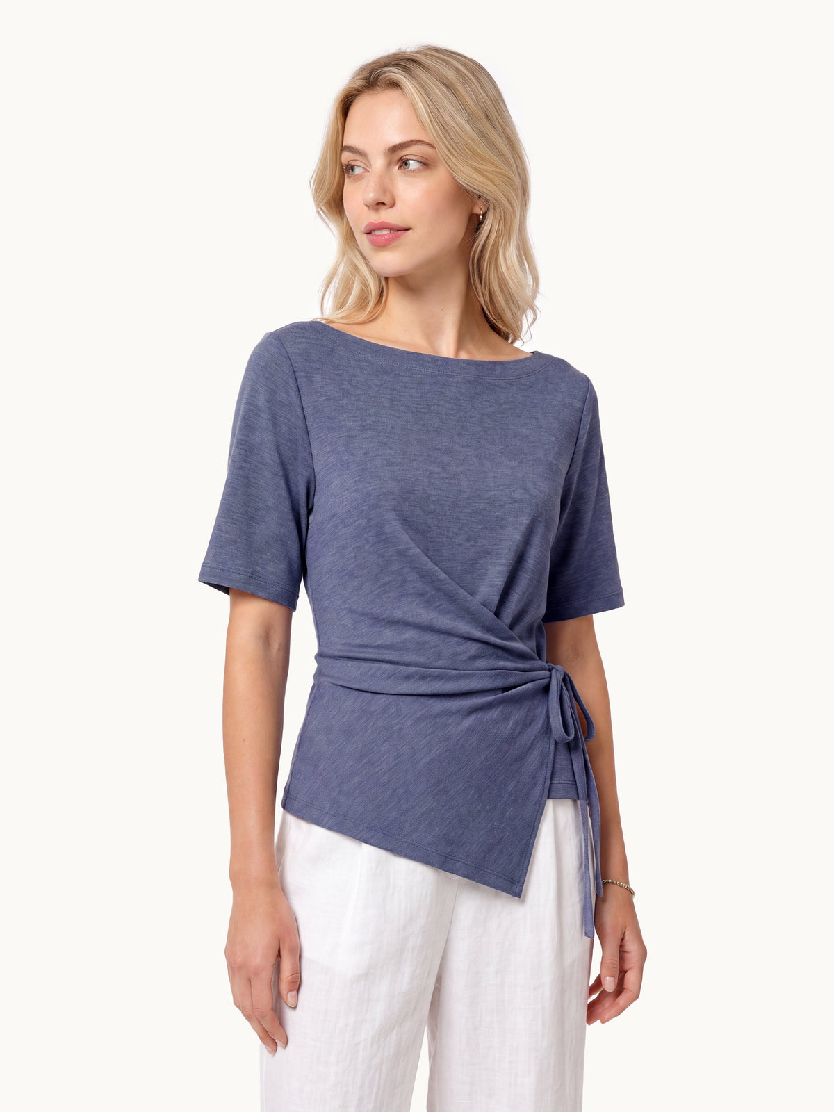 OGLmove Women's Eco-Mousse® Short Sleeve Tie-Side Top